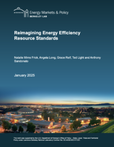 Reimagining Energy Efficiency Resource Standards